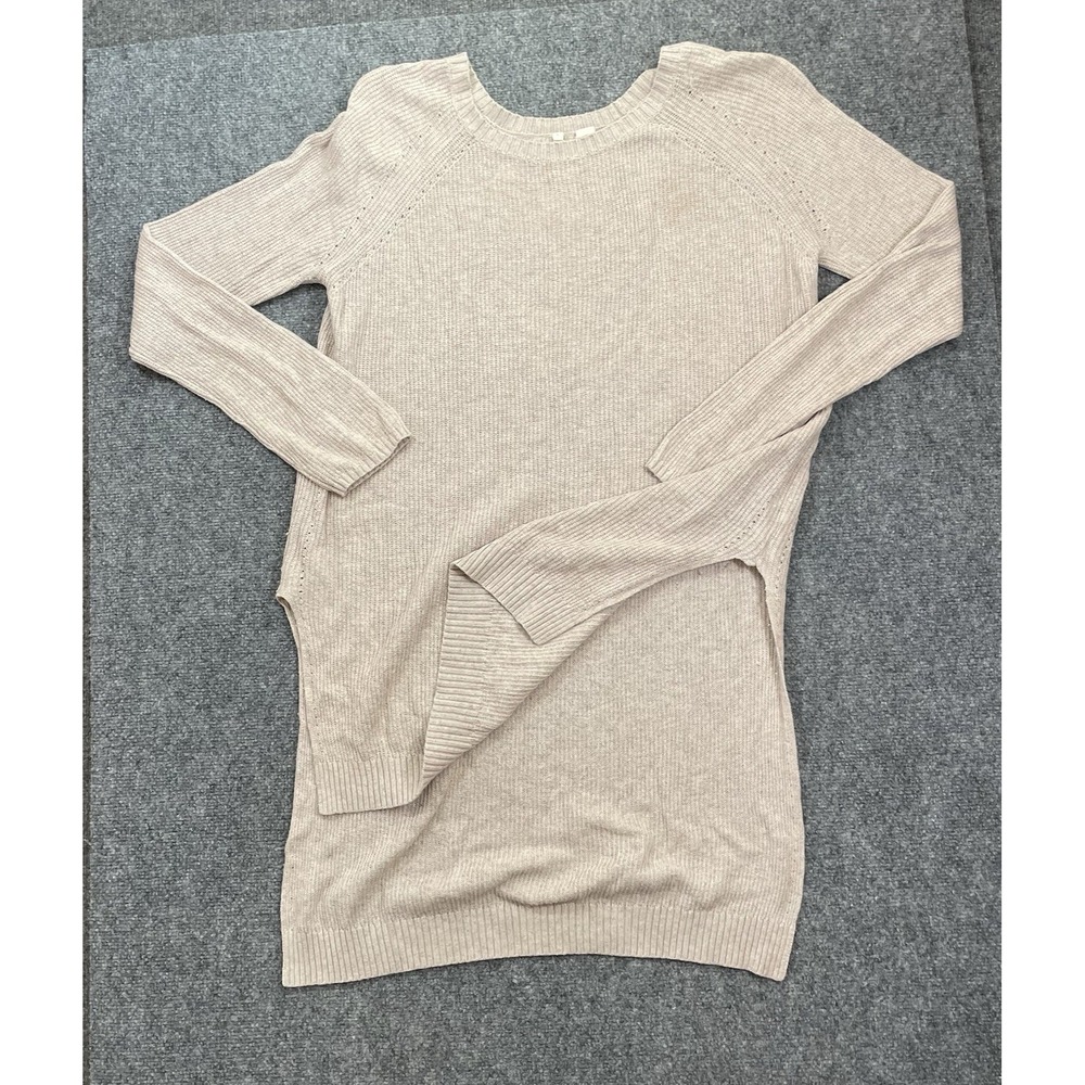 Moth Anthropologie Tunic Women's Sweater Size Medium Beige Pullover Lagenlook